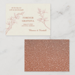 Timeless Flower Thank You Enclosure Card