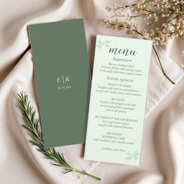 Timeless Flower Wedding Menu (Creator Uploaded)