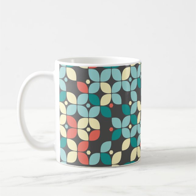 Timeless geometric seamless pattern, abstract desi coffee mug (Left)