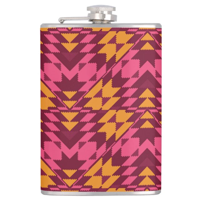 Timeless Geometric: Seamless Pattern Flask (Front)