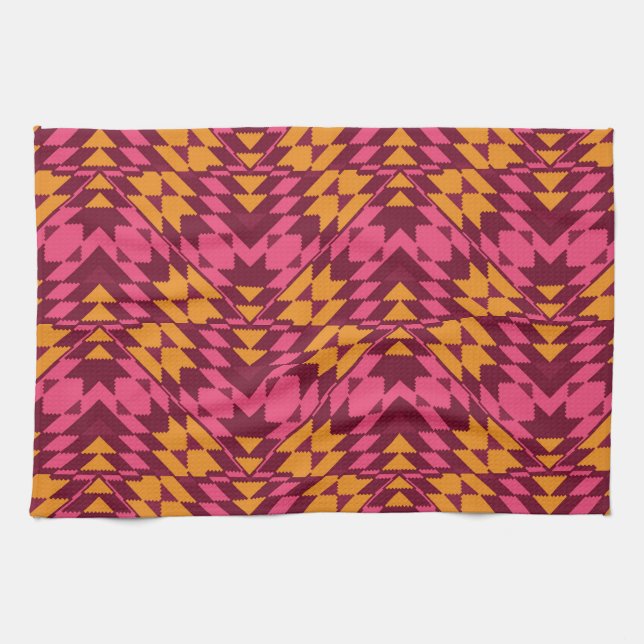 Timeless Geometric: Seamless Pattern Kitchen Towel (Horizontal)