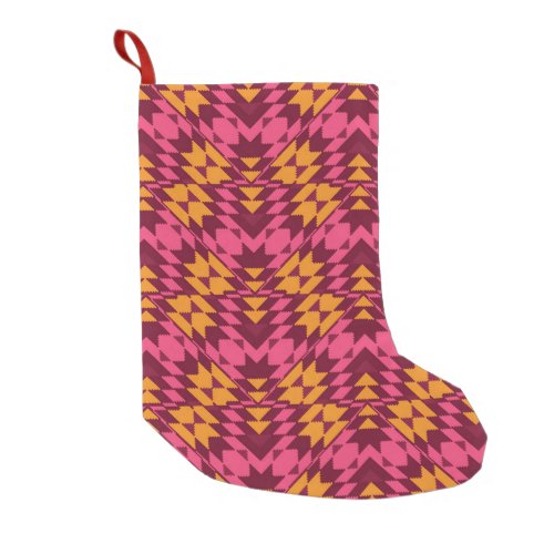 Timeless Geometric Seamless Pattern Small Christmas Stocking