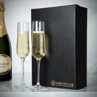 Timeless Gift Box with Set of Asti Engraved Flutes
