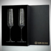 Timeless Gift Box with Set of Asti Engraved Flutes (Open Box)