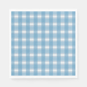 Timeless Gingham Blue Napkins
