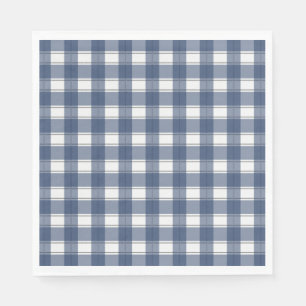 Timeless Gingham Navy Napkins
