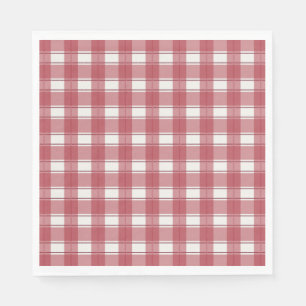 Timeless Gingham Red Napkins