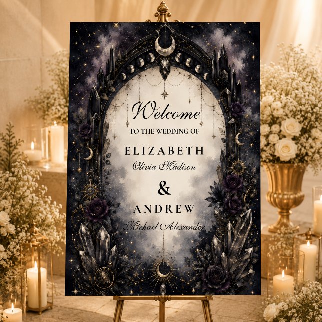 Timeless Gothic Celestial Wedding Foam Board (Creator Uploaded)