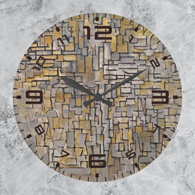 Timeless Harmony: Piet Mondrian Wall Clock (Creator Uploaded)