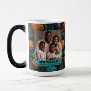 Timeless Hydrangea Flower Step Dad Birthday Coffee Color Morph Mug