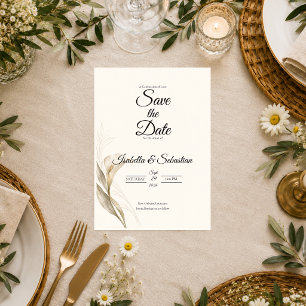 Timeless Ivory Calla Lily Wedding Save The Date