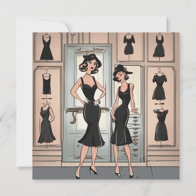 Timeless LBD Card: Classic Expression of Feelings Invitation (Front)