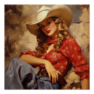 Timeless Legacy of a Cowgirl: Wild West Whispers Poster