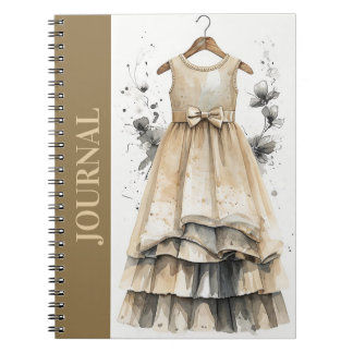 Timeless Little Black Dress LBD Travel Beige Notebook