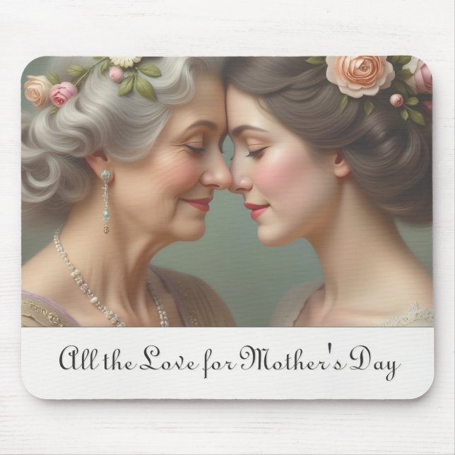 Timeless Love Between Mother and Daughter Mouse Pad (Front)