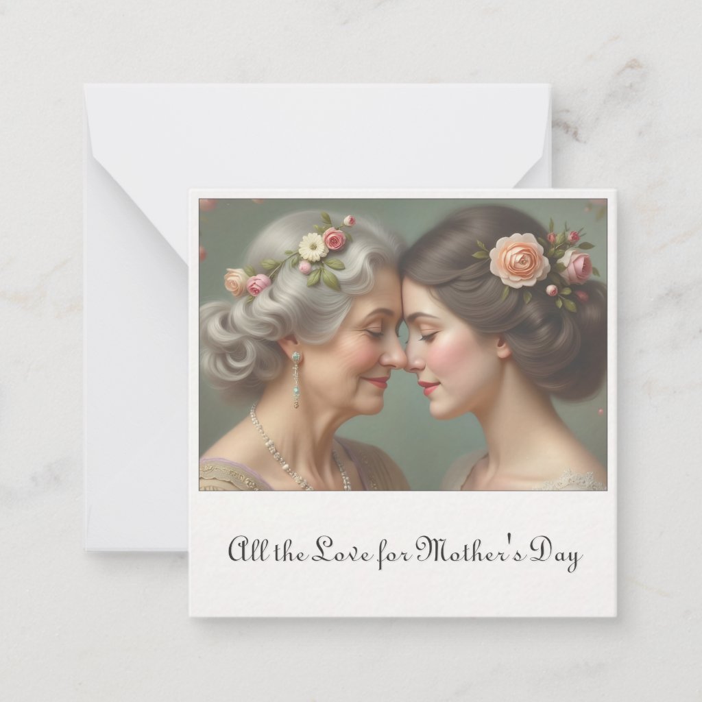 Timeless Love Between Mother and Daughter Note Card