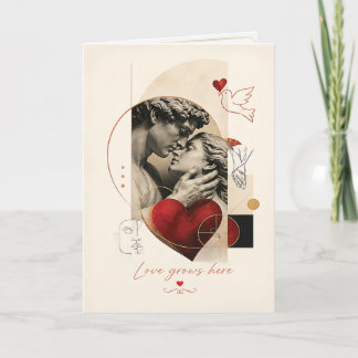 Timeless Love Sculpture Art | Romantic Couple Card