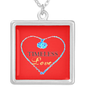 ♔♥TÏMÊLÈŞŞ Love Sterling Silver Necklace♥♔ Plated Necklace