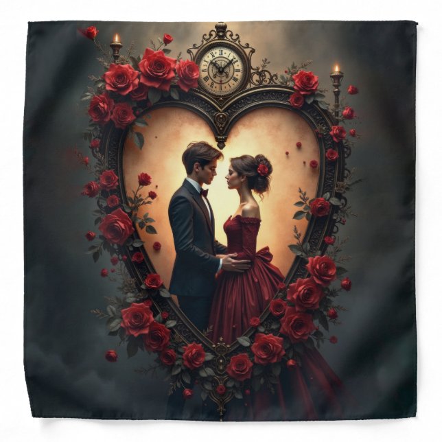 Timeless Love –Victorian Gothic Wedding Collection Bandana (Front)