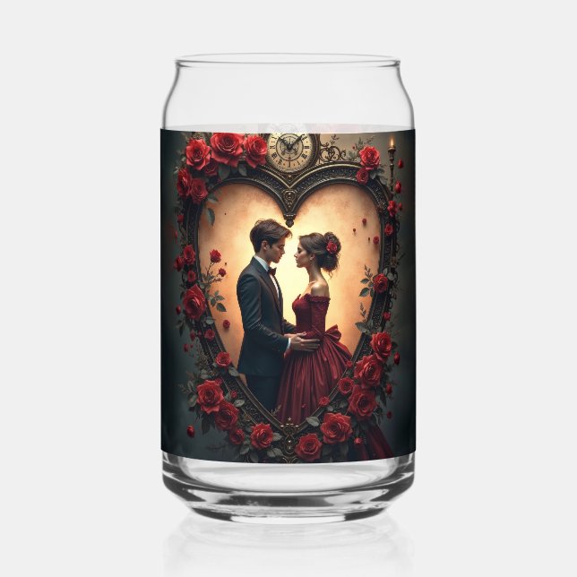 Timeless Love –Victorian Gothic Wedding Collection Can Glass (Front)