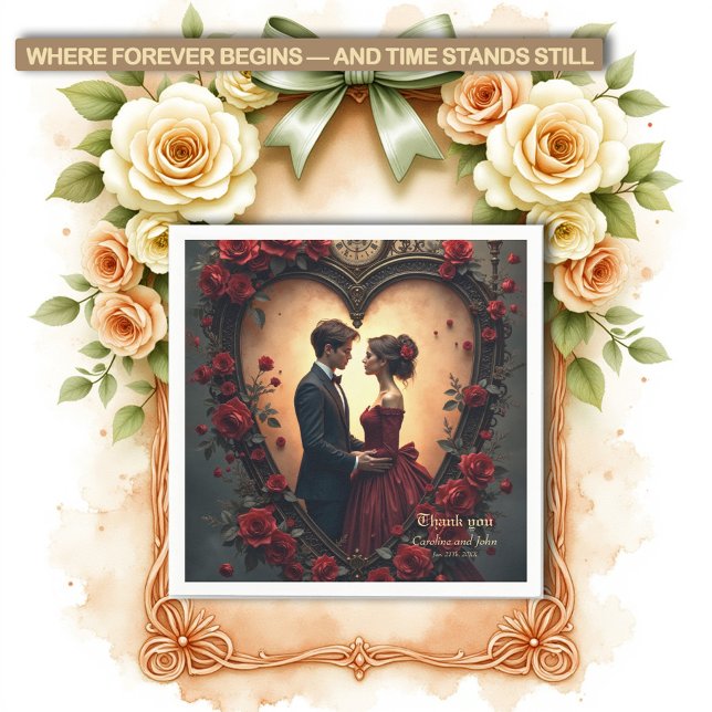 Timeless Love –Victorian Gothic Wedding Collection Napkins (Creator Uploaded)