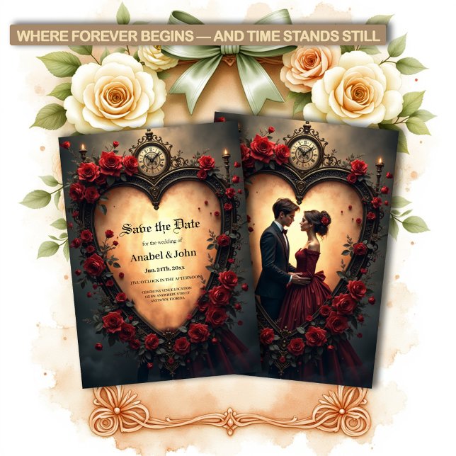 Timeless Love –Victorian Gothic Wedding Collection Save The Date (Creator Uploaded)