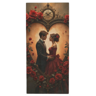 Timeless Love –Victorian Gothic Wedding Collection Wood Flash Drive