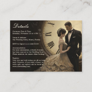 Timeless Love Vintage Theme Wedding Enclosure Card