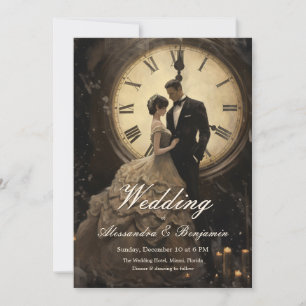 Timeless Love Vintage Theme Wedding Invitation