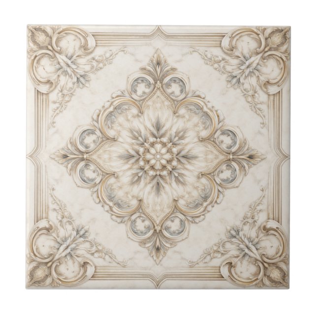 Timeless Luxury Classical Architectural Ceramic Tile (Front)