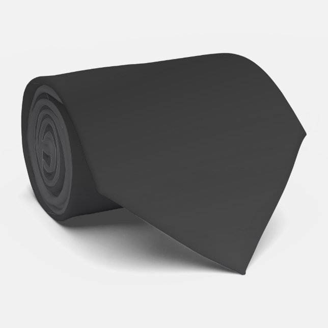 Timeless Matte Black  Neck Tie (Rolled)