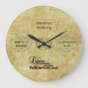 Timeless Memories Vintage Art Wall Clock
