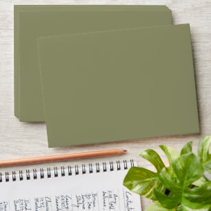 Timeless - Minimalist Olive Envelope