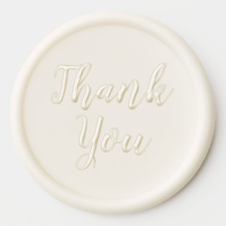 Timeless Modern Minimalist Wedding | Thank You Wax Seal Sticker