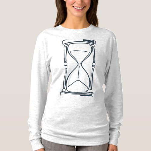 Timeless Moments Hourglass Design T_Shirt