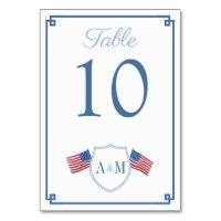 Timeless Monogram Crest 4th Of July Wedding