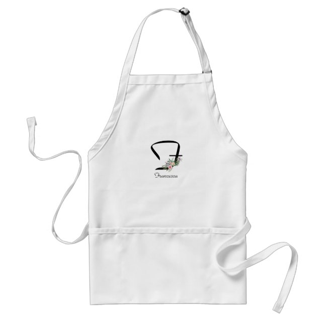 Timeless Monogrammed Gift for New Adventures Adult Apron (Front)