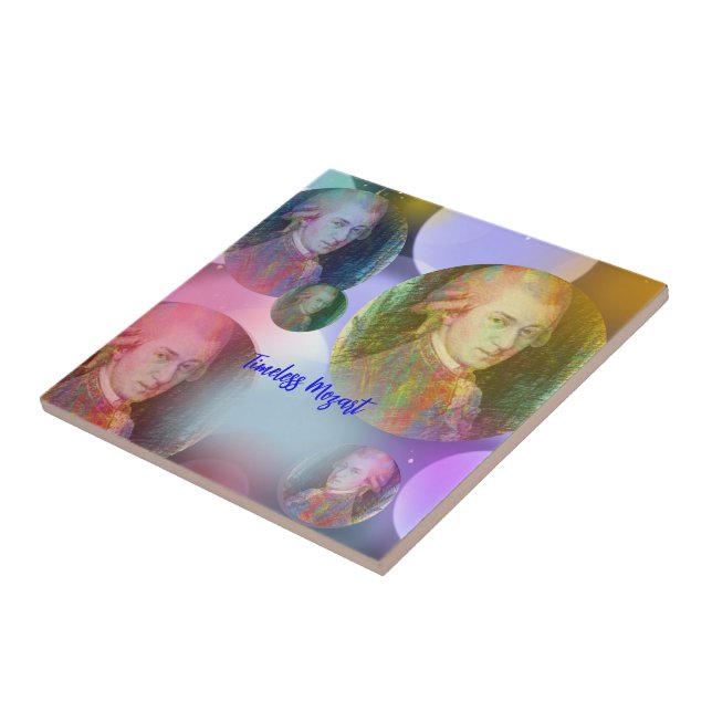 Timeless Mozart Music  Ceramic Tile (Side)