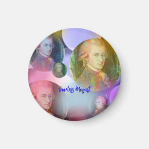 Timeless Mozart Music Keychain Magnet