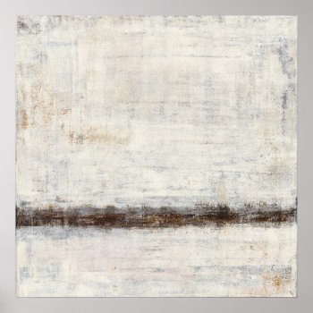 'timeless' Neutral Abstract Art Poster by T30Gallery at Zazzle