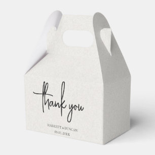 Timeless Neutral Beige Elegant Wedding Favor Boxes