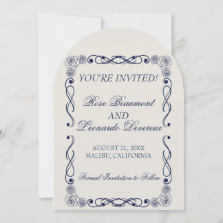 Timeless Old Money Save the Date | Romantic Boho