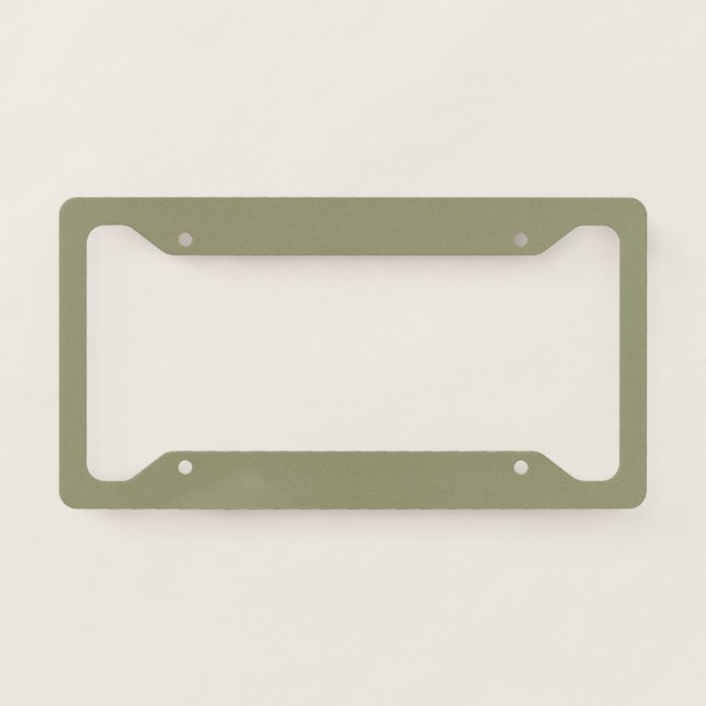 Timeless - Olive License Plate Frame (Front)