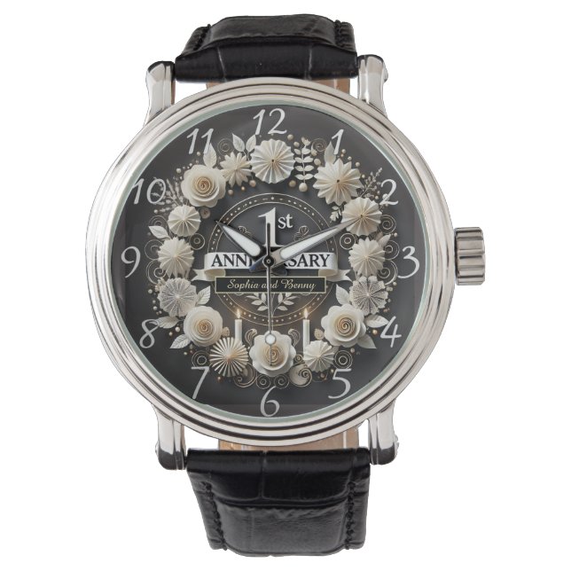 Timeless Paper Wreath for Anniversary Watch (Front)