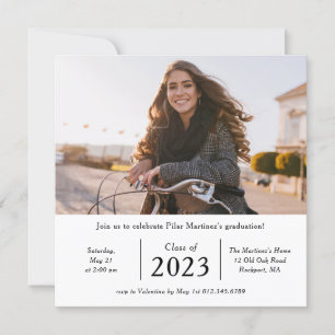 Timeless Photo Class of 2023 Graduation Party Invitation