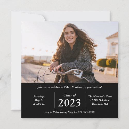 Timeless Photo Class of 2023 Graduation Party Invitation