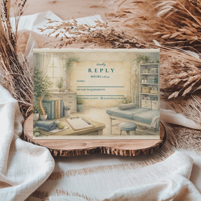 Timeless Physical Therapy Graduate RSVP Card (Creator Uploaded)