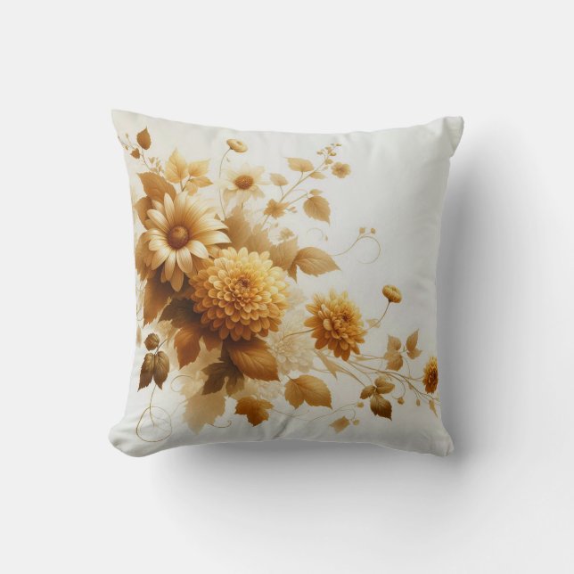  Timeless Pillow Design" Vintage Floral Elegance (Front)