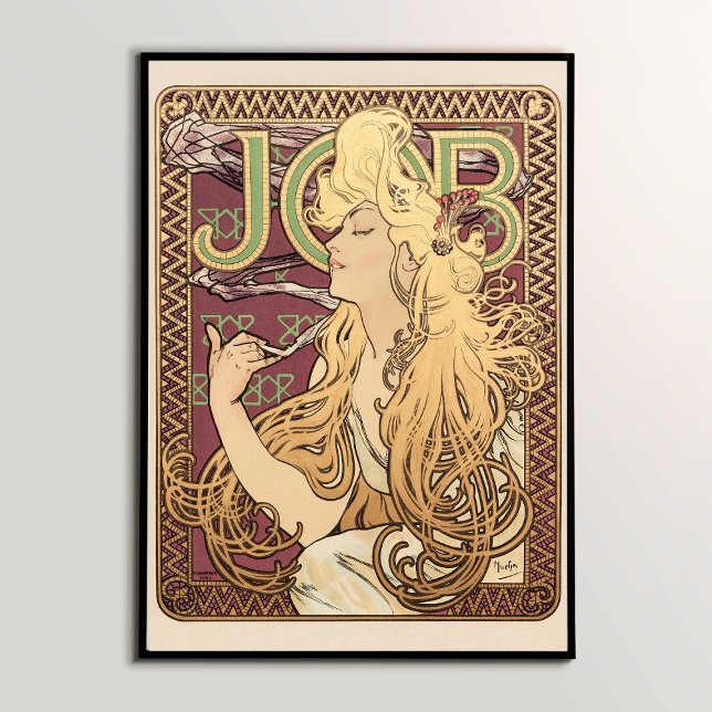 Timeless Power of 'Job' (1896) by Alphonse Mucha's Poster ("From Mythology to Masterpiece: Decoding the Rich Symbolism in 'Job' (1896) by Alphonse Mucha")