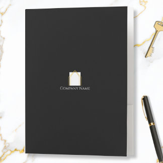 Timeless Professional Company Name Pocket Folder